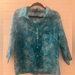 Elements see through button up Size: M​
